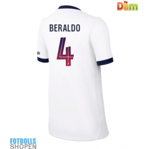 Billiga Paris Saint-Germain Lucas Beraldo #4 Bortatröja Dam 2026-27 Kortärmad